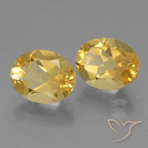 4.60 ctw Golden Citrine Stones, Natural Citrine in Oval Facet Shape for Sale