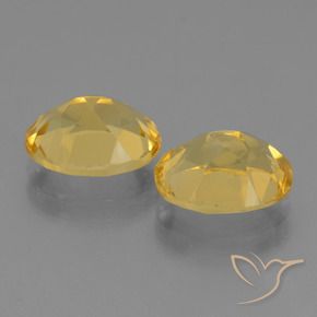 Citrine Gemstones in 10 x 8 mm (calibrated) Size for Sale, Citrine Stones in Bright Gold Color
