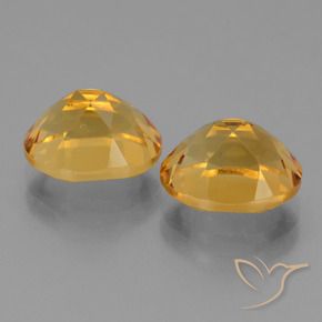 Citrine Gemstones in 10 x 8 mm (calibrated) Size for Sale, Citrine Stones in Deep Golden Orange Color