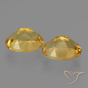 Citrine Gemstones in 10 x 8 mm (calibrated) Size for Sale, Citrine Stones in Medium Golden Color