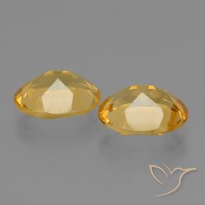 Citrine Gemstones in 10 x 8 mm (calibrated) Size for Sale, Citrine Stones in Deep Gold Color