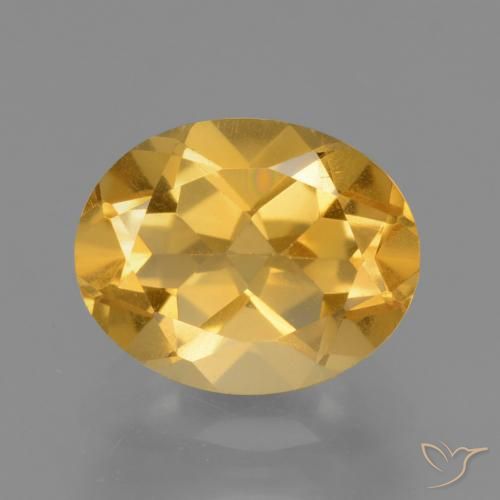 2.47ct Natural Golden Orange Citrine, Oval, VVS-VS