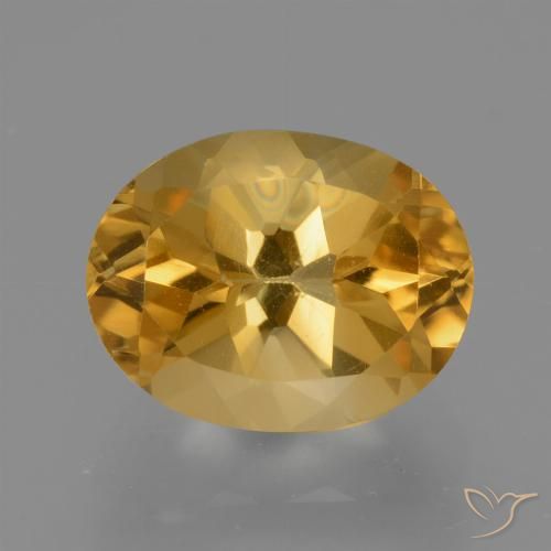 Citrino 10,3 x 8,1mm dorato Ovale sfaccettato dal Brasile, peso di 2,88 ct, gemma naturale non trattati in purezza VVS-VS, 1 pezzo Citrino - Colore: Arancio Dorato Profondo, durezza Mohs di 7 adatto per gioielli da indossare ogni giorno, Pietra zodiacale Leone, Photo A
