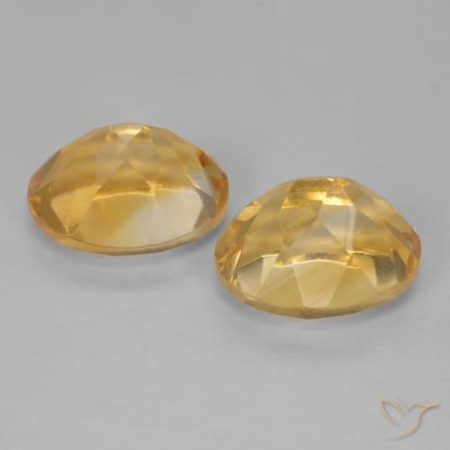 Citrine Gemstones in 10 x 8 mm (calibrated) Size for Sale, Citrine Stones in Deep Golden Orange Color