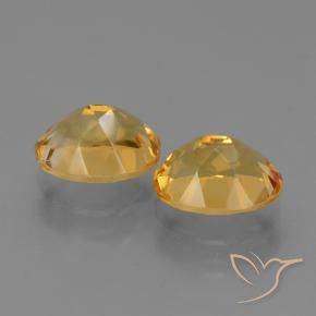 Citrine Gemstones in 10 x 8 mm (calibrated) Size for Sale, Citrine Stones in Golden Orange Color