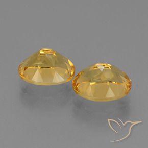 Citrine Gemstones in 10 x 8 mm (calibrated) Size for Sale, Citrine Stones in Deep Golden Orange Color