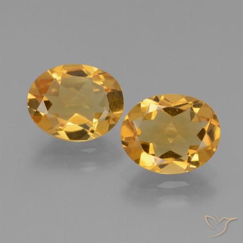 4.31 ct Yellow Citrine, 9.9 x 8 mm Oval Cut From Brazil, Photo A