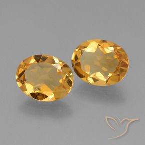4.31 ctw Golden Citrine Stones, Natural Citrine in Oval Facet Shape for Sale