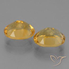 Citrine Gemstones in 10 x 8 mm (calibrated) Size for Sale, Citrine Stones in Bright Gold Color