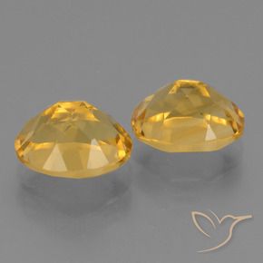 Citrine Gemstones in 10 x 8 mm (calibrated) Size for Sale, Citrine Stones in Deep Golden Orange Color