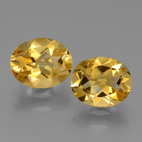 4.23 ct Gold Citrine Gemstone, Citrine Gem in Oval Facet Shape for Sale.