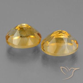 Citrine Gemstones in 10 x 8 mm (calibrated) Size for Sale, Citrine Stones in Deep Golden Orange Color