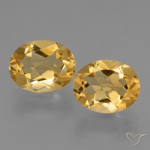 4.95ctw Natural Golden Orange Citrine, Oval, VVS-VS