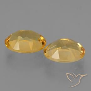 Citrine Gemstones in 10 x 8 mm (calibrated) Size for Sale, Citrine Stones in Golden Orange Color