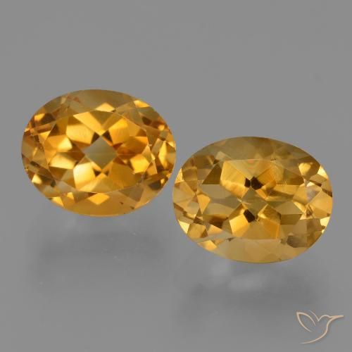 5.78 ct Yellow Citrine, 10.1 x 8 mm Oval Cut From Brazil, Photo A