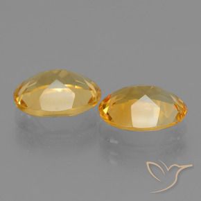 Citrine Gemstones in 10 x 8 mm (calibrated) Size for Sale, Citrine Stones in Golden Color