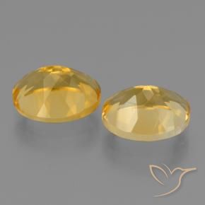 Citrine Gemstones in 10 x 8 mm (calibrated) Size for Sale, Citrine Stones in Golden Orange Color