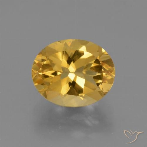 2.51ct Natural Golden Orange Citrine, Oval, VS