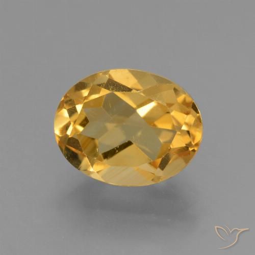 2.81ct Natural Deep Golden Orange Citrine, Oval, VVS-VS