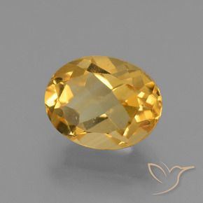 2.81 ct Golden Citrine Stone, Natural Citrine in Oval Facet Shape for Sale