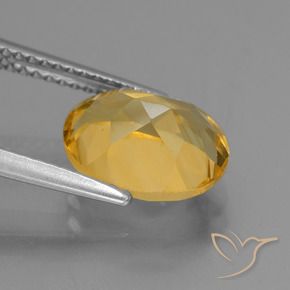 Citrine Gemstone in 10 x 8 mm (calibrated) Size for Sale, Citrine Stone in Deep Golden Orange Color