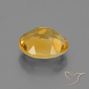 Citrine Gemstone in 10 x 8 mm (calibrated) Size for Sale, Citrine Stone in Deep Orange-Gold Color