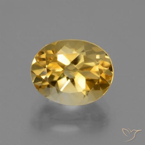 2.54ct Natural Golden Citrine, Oval, VVS