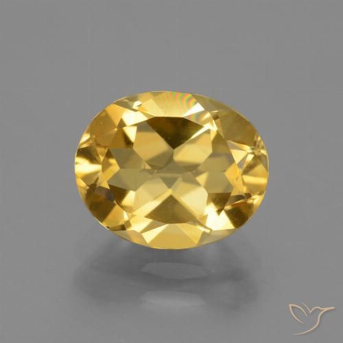2.28ct Natural Golden Orange Citrine, Oval, VS, Photo A