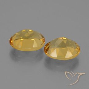 Citrine Gemstones in 10 x 8 mm (calibrated) Size for Sale, Citrine Stones in Deep Golden Orange Color