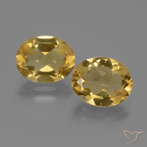 4.19ctw Natural Deep Gold Citrine, Oval, VVS-VS