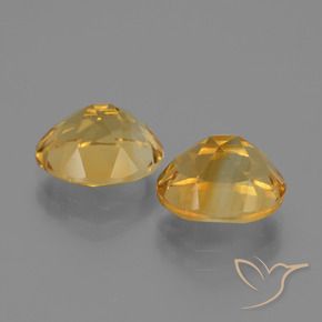 Citrine Gemstones in 10 x 8 mm (calibrated) Size for Sale, Citrine Stones in Dark Golden Color