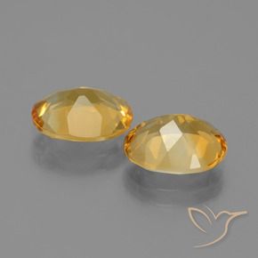 Citrine Gemstones in 10 x 8 mm (calibrated) Size for Sale, Citrine Stones in Dark Orange-Gold Color