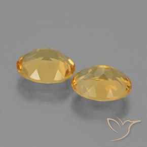 Citrine Gemstones in 10 x 8 mm (calibrated) Size for Sale, Citrine Stones in Deep Golden Orange Color