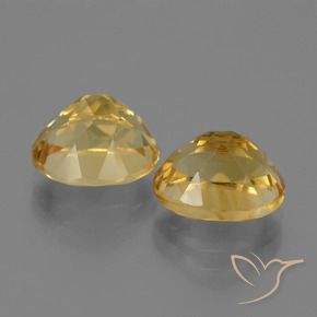 Citrine Gemstones in 10 x 8 mm (calibrated) Size for Sale, Citrine Stones in Deep Golden Orange Color