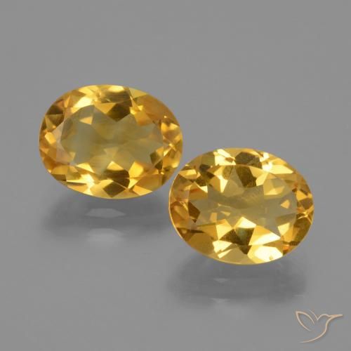 4.28ctw Natural Dark Golden Citrine, Oval, VVS-VS