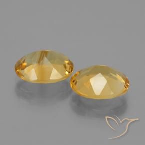 Citrine Gemstones in 10 x 8 mm (calibrated) Size for Sale, Citrine Stones in Deep Golden Orange Color
