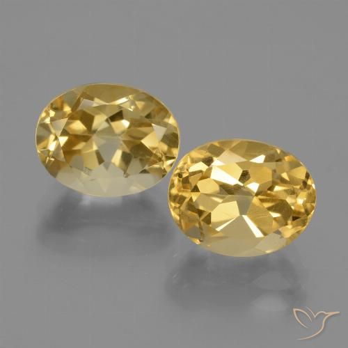 5.59ctw Natural Deep Golden Orange Citrine, Oval, VVS