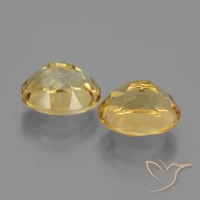 Citrine Gemstones in 10 x 8 mm (calibrated) Size for Sale, Citrine Stones in Deep Golden Orange Color