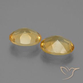 Citrine Gemstones in 10 x 8 mm (calibrated) Size for Sale, Citrine Stones in Medium-Dark Golden Color