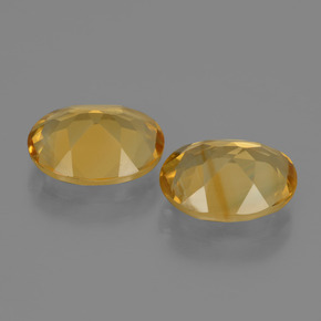 Citrine Gemstones in 10 x 8 mm (calibrated) Size for Sale, Citrine Stones in Dark Golden Color