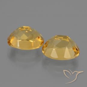 Citrine Gemstones in 10 x 8 mm (calibrated) Size for Sale, Citrine Stones in Medium-Dark Golden Color