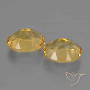 Citrine Gemstones in 10 x 8 mm (calibrated) Size for Sale, Citrine Stones in Medium-Dark Golden Color