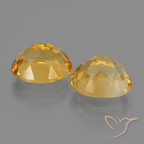 Citrine Gemstones in 10 x 8 mm (calibrated) Size for Sale, Citrine Stones in Dark Golden Color