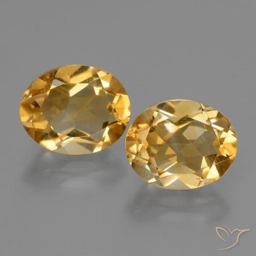 4.81ctw Natural Medium-Light Golden Citrine, Oval, VVS-VS