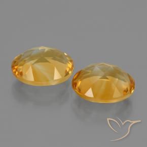 Citrine Gemstones in 10 x 8 mm (calibrated) Size for Sale, Citrine Stones in Medium-Light Golden Color