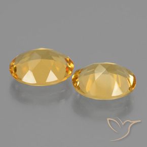 Citrine Gemstones in 10 x 8 mm (calibrated) Size for Sale, Citrine Stones in Golden Orange Color