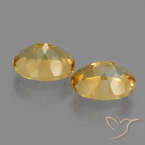 Citrine Gemstones in 10 x 8 mm (calibrated) Size for Sale, Citrine Stones in Deep Golden Orange Color