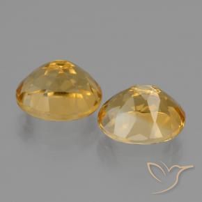 Citrine Gemstones in 10 x 8 mm (calibrated) Size for Sale, Citrine Stones in Deep Golden Orange Color