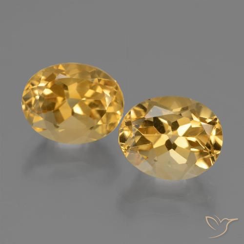 5.63ctw Natural Deep Golden Orange Citrine, Oval, VVS