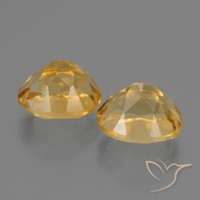 Citrine Gemstones in 10 x 8 mm (calibrated) Size for Sale, Citrine Stones in Deep Golden Orange Color